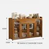 Kitchen Clothes Management Sink Cabinet Storage Doors Cabinets Store Multifunction Coffee Maker China Rattan Gabinet Furniture 3
