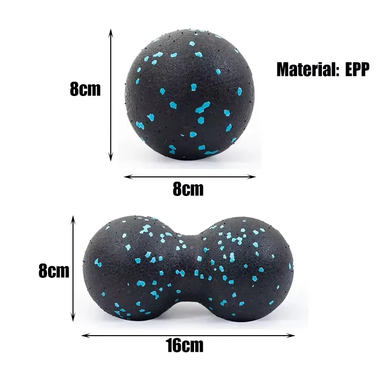 Fitness Ball Yoga Peanut Balls Body Massage Fascia Ball Suit Foam Block High Density Muscle Relaxation Lacrosse Exercise Fitness Relieve Pain