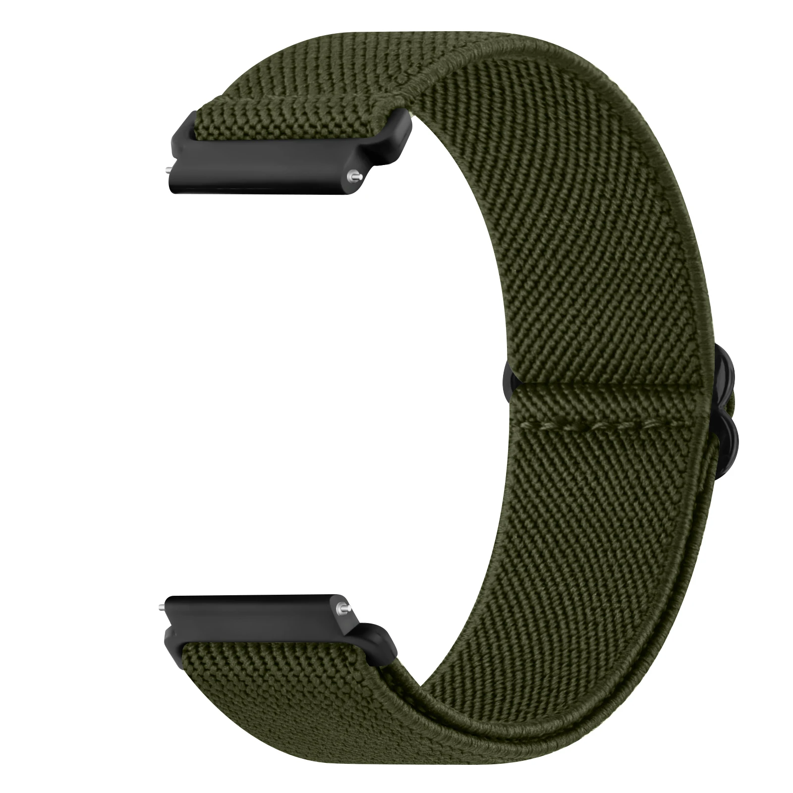 Elastic Nylon Sport Strap, 20mm/22mm - Versatile and Comfortable Band for Smartwatches