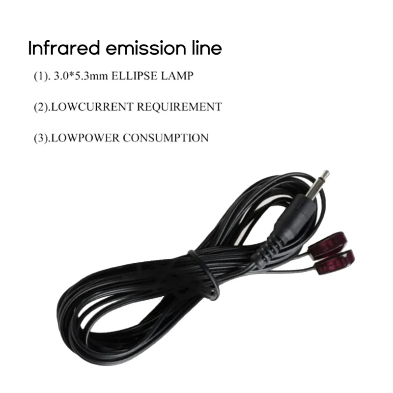 Electrical Wire Connector M6CA 3.5mm Dual IR Infrared Remote Control Receiver Extension Cable Extender For TV Set IR Receiver Extender Repeater System