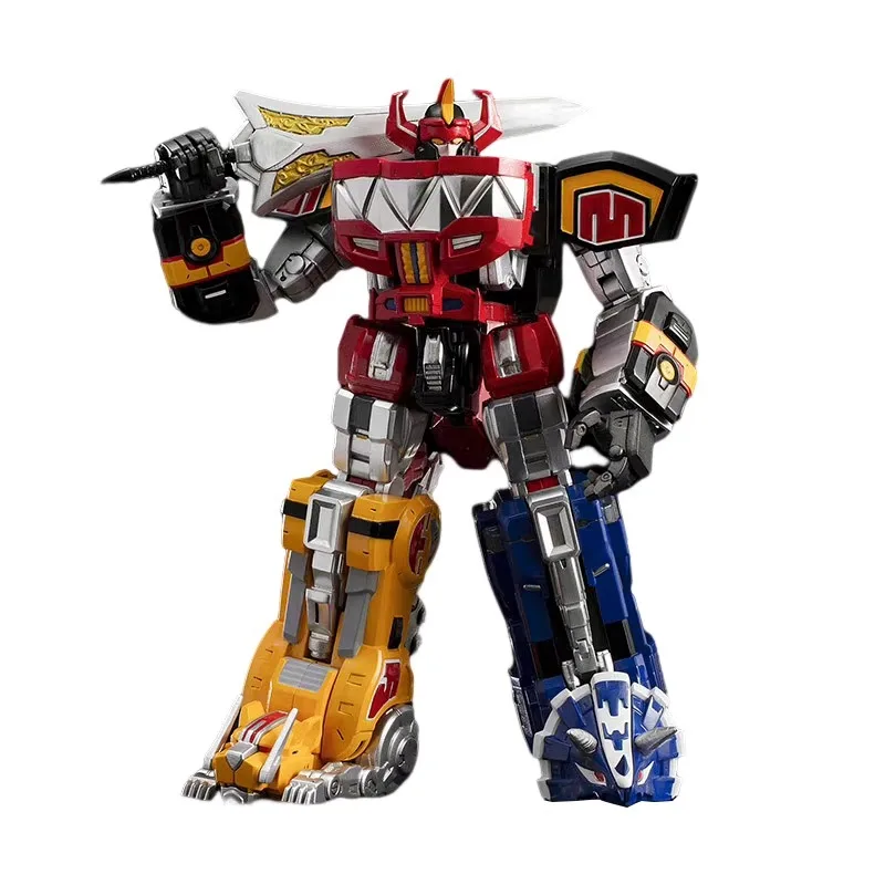 In Magazzino 100% Original Flame Toys Mighty Morphin Power Rangers Furai Model Power Rangers Dino Megazord Assemblaggio Action Toy