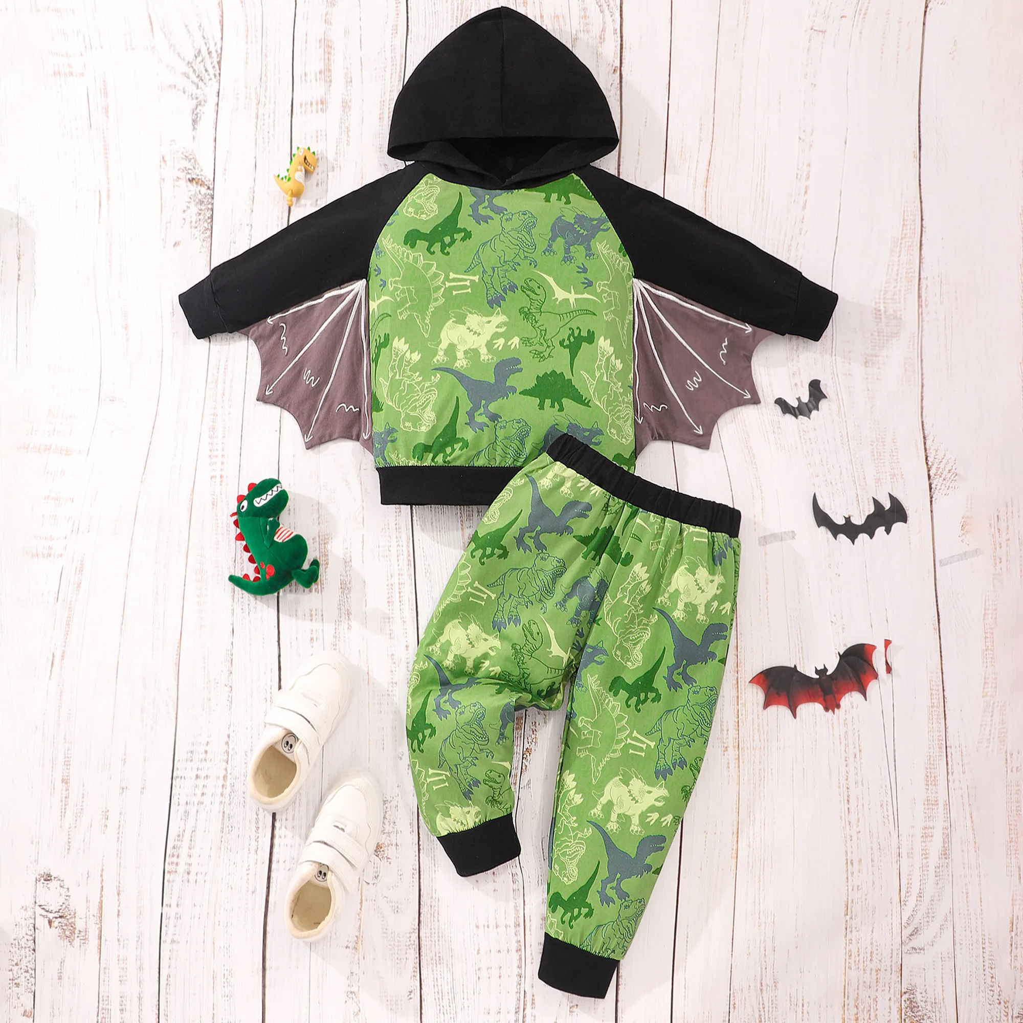 

2024 Baby Boy Clothes Set Long Sleeve Spring Summer Bat Batman Baby Romper Cartoon Halloween Casual Cute Baby Set Newborn Suit