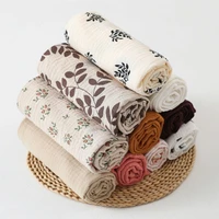 Summer Cotton Gauze Baby Swaddle Blanket New Designs Ruffle Lace Edge Baby Blanket Newborn Cocoon Wrap Bath Towel Stroller Cover 2