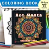 30 Sheets Adult Spiral Colouring Book, 8.3x 8.3 inches 100gsm Thick Paper, Perfect for Back to School Gifts, Halloween Gifts 4