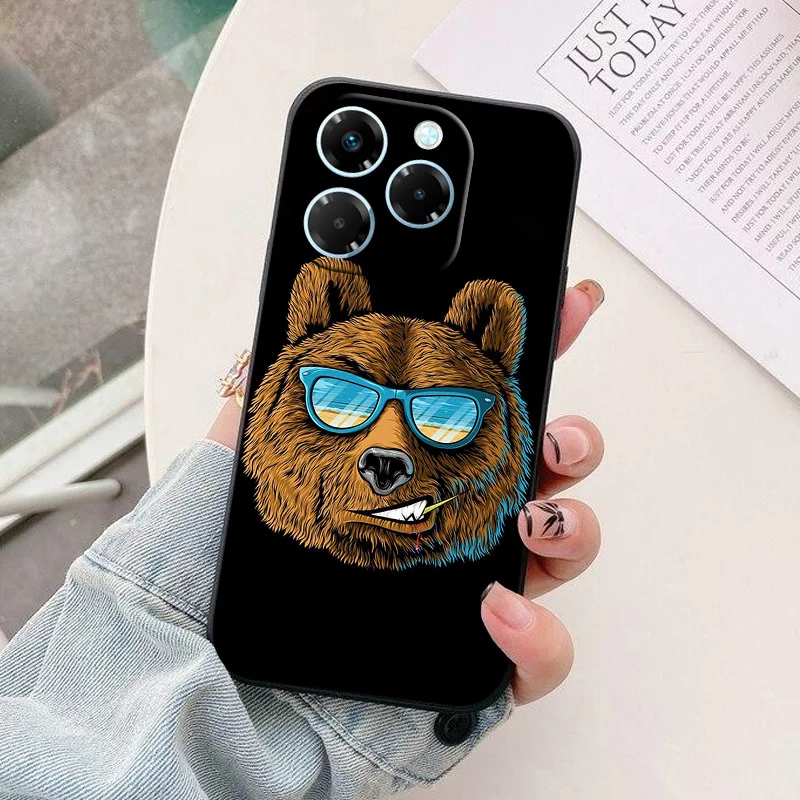 Astronaut Cartoon Silicone Phone Case - TPU Back Cover Shell & Protective Bag