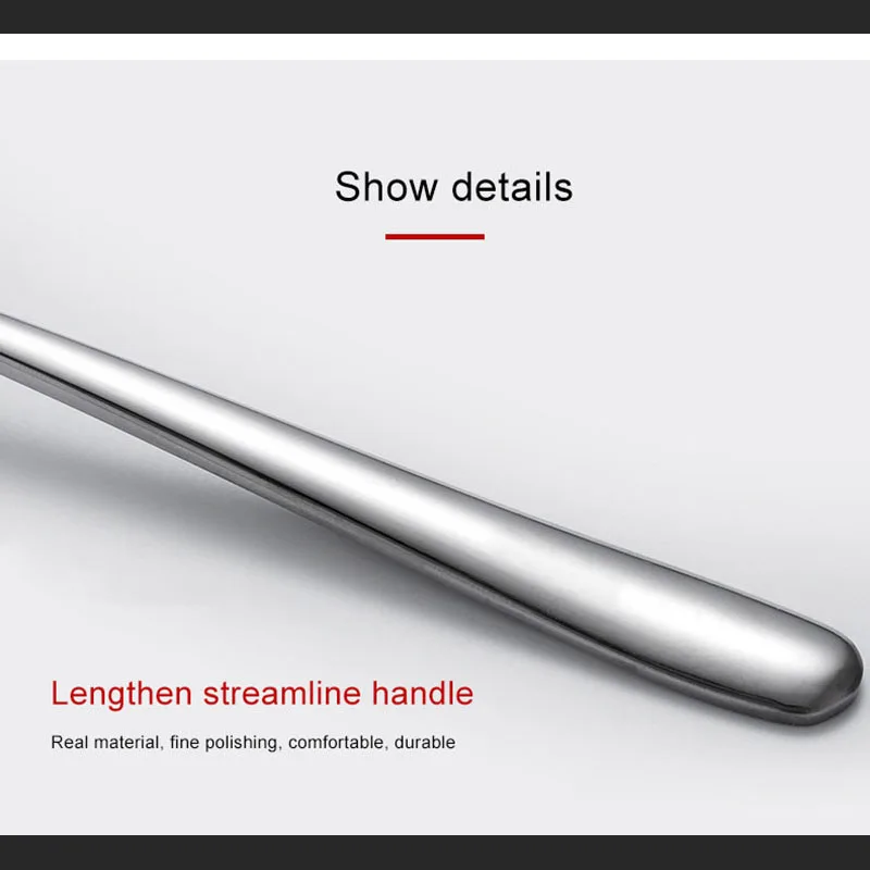 Stainless Steel Spoon Creative Long Handle Hotel Hot Pot Soup Ladle