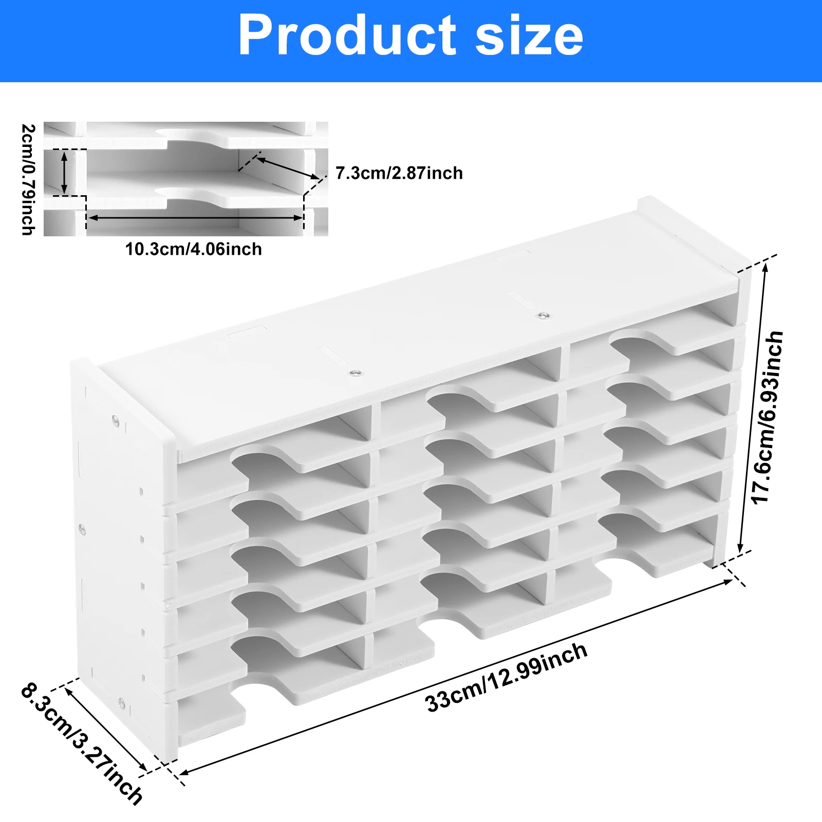 Stamp Pad Storage Organizer Versatile Large Capacity Slim Easy to Maintain Ink Pads Painting Tray Rack Slots Ink Pad Holder