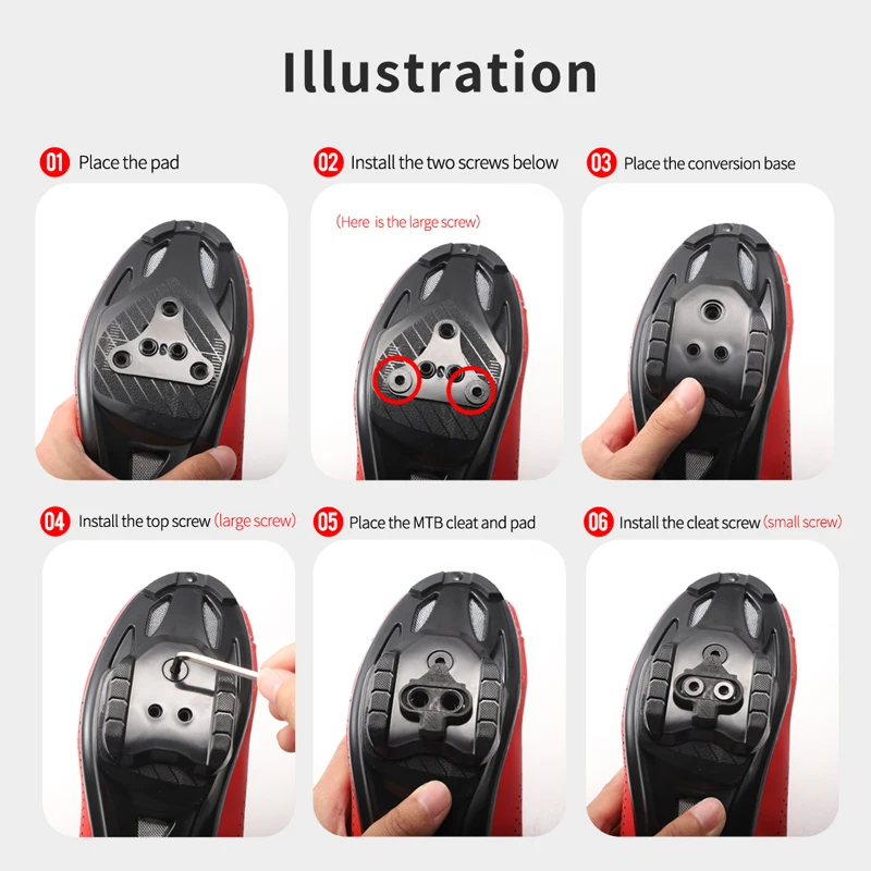 Cycling Shoes MTB Shoe Converter Road To MTB shoes Adapter Road Shoes To Shoes Sole Support Sheet Riding Accessories Sole Part