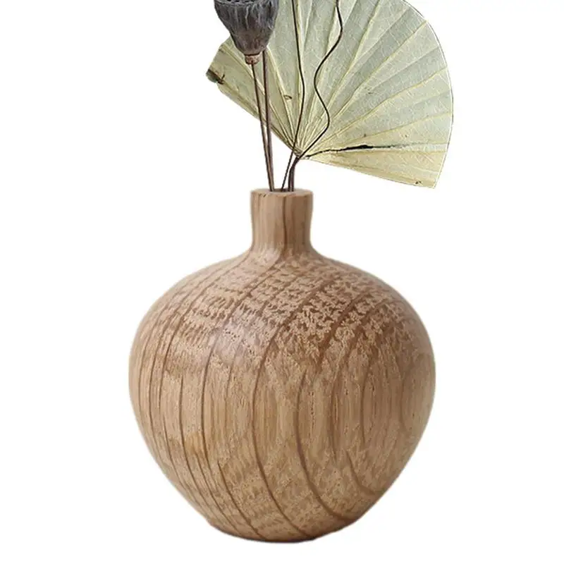 

Wooden Flower Arrangement Vase Natural Table Home Stand Vase White Oak Vase Decor For Dinner Parties Home Holidays And Wedding