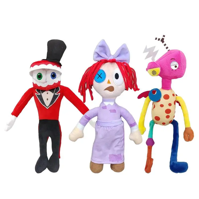 Magical Digital Circus Peluche Anime Radolls Cute Little Girls Circus Clown Dolls Peluche Bambini Compleanno Regali Di Natale