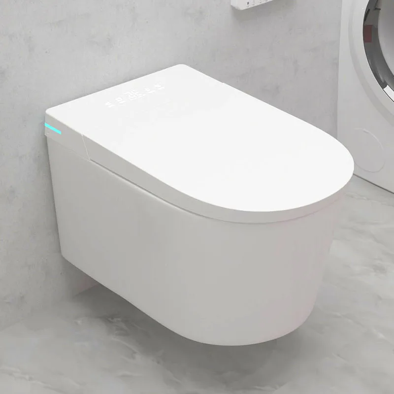 Bathroom Concealed Cistern Back to Wall Smart Wc Intelligent Wall Hung Toilet Set With Remote Control