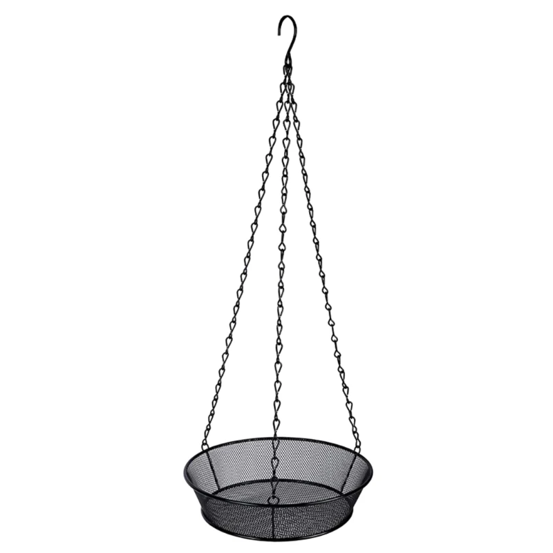 

Hanging Bird Feeder Tray Metal Mesh Seed Dish Feeders Outside Platform Garden Decoration Backyard Attracting Drop shipping