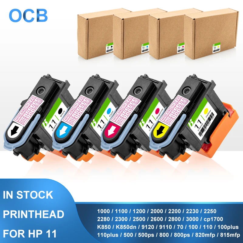 HP 11 Printhead C4810A C4811A C4812A 