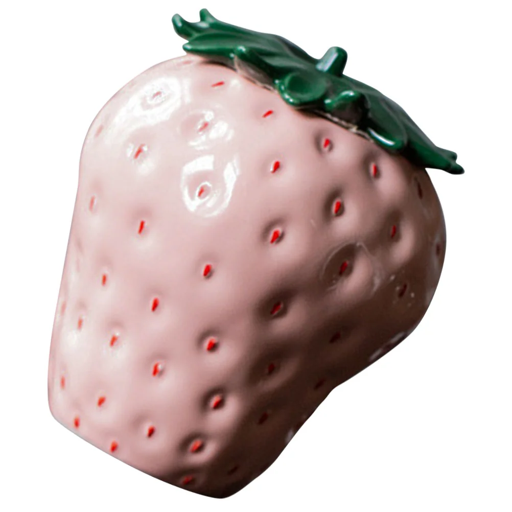 

Ceramic Jar Strawberry Shape Jar Ceramic Cookie Jar Kitchen Tea Canister Food Storage Jar