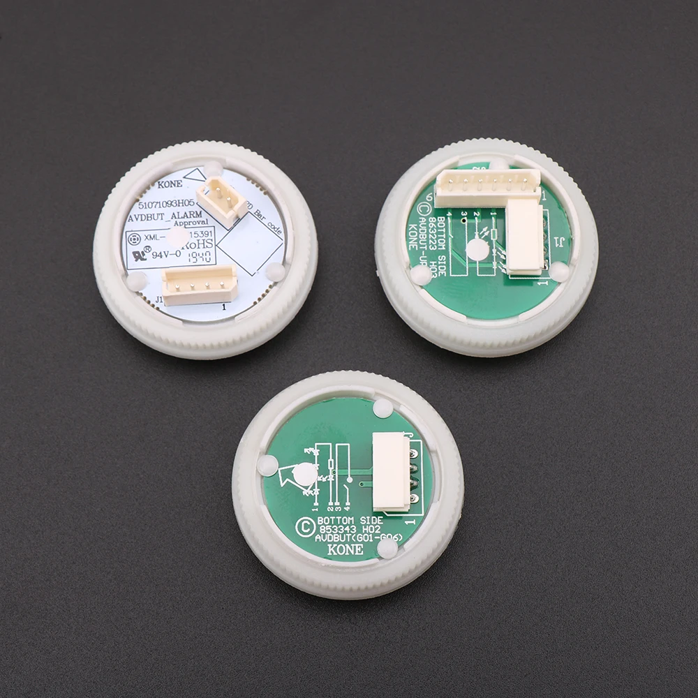 1PCS Applicable to KONE elevator With Braille button Number button 853343H02 863223H03 Glow white Opening diameter 32mm