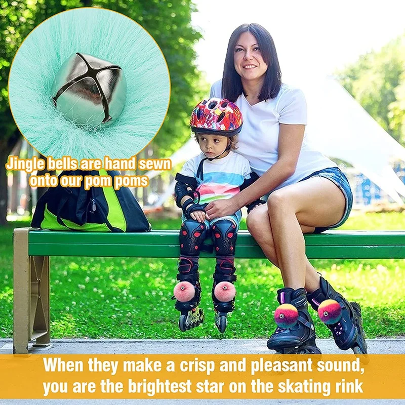 Рисунок 5 - помпоны для роликовых коньков с колокольчиками-3