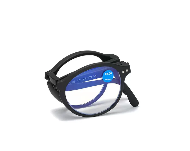 Klappbare Lesebrille im neuen Modestil für Männer und Frauen, Anti-Blaulicht-Lesebrille für ältere Menschen 185 – Detail 8