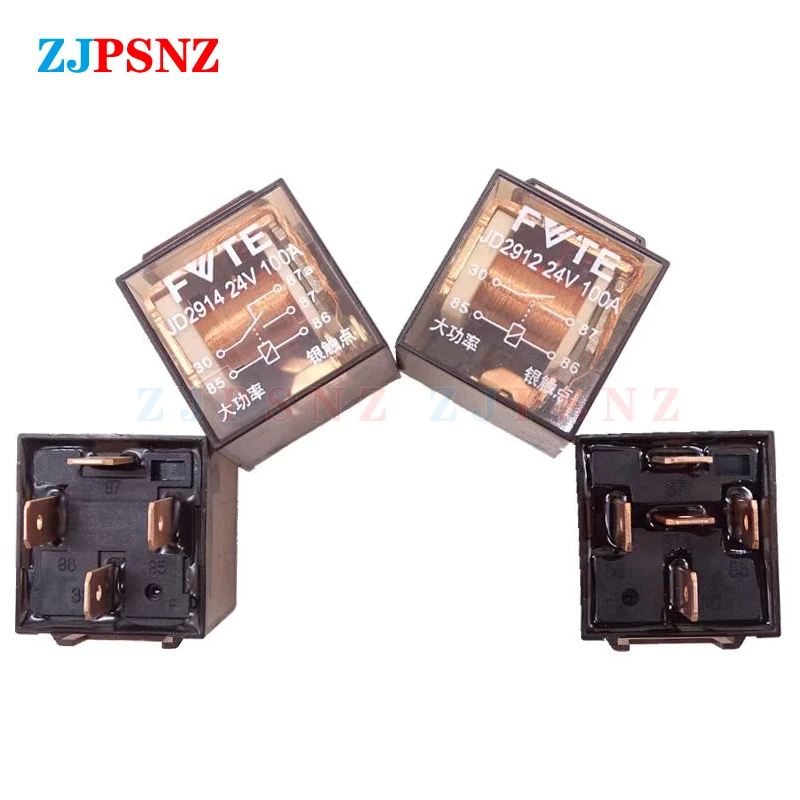 

DC 12V 24V 100A Car Relays 4Pin 5Pin Car Control Device Automotive Relay High Capacity Switching Automotive Relays