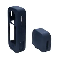 Full Body Shockproof & Dustproof Silicone Protective Case with Lens Cap (Navy Blue)