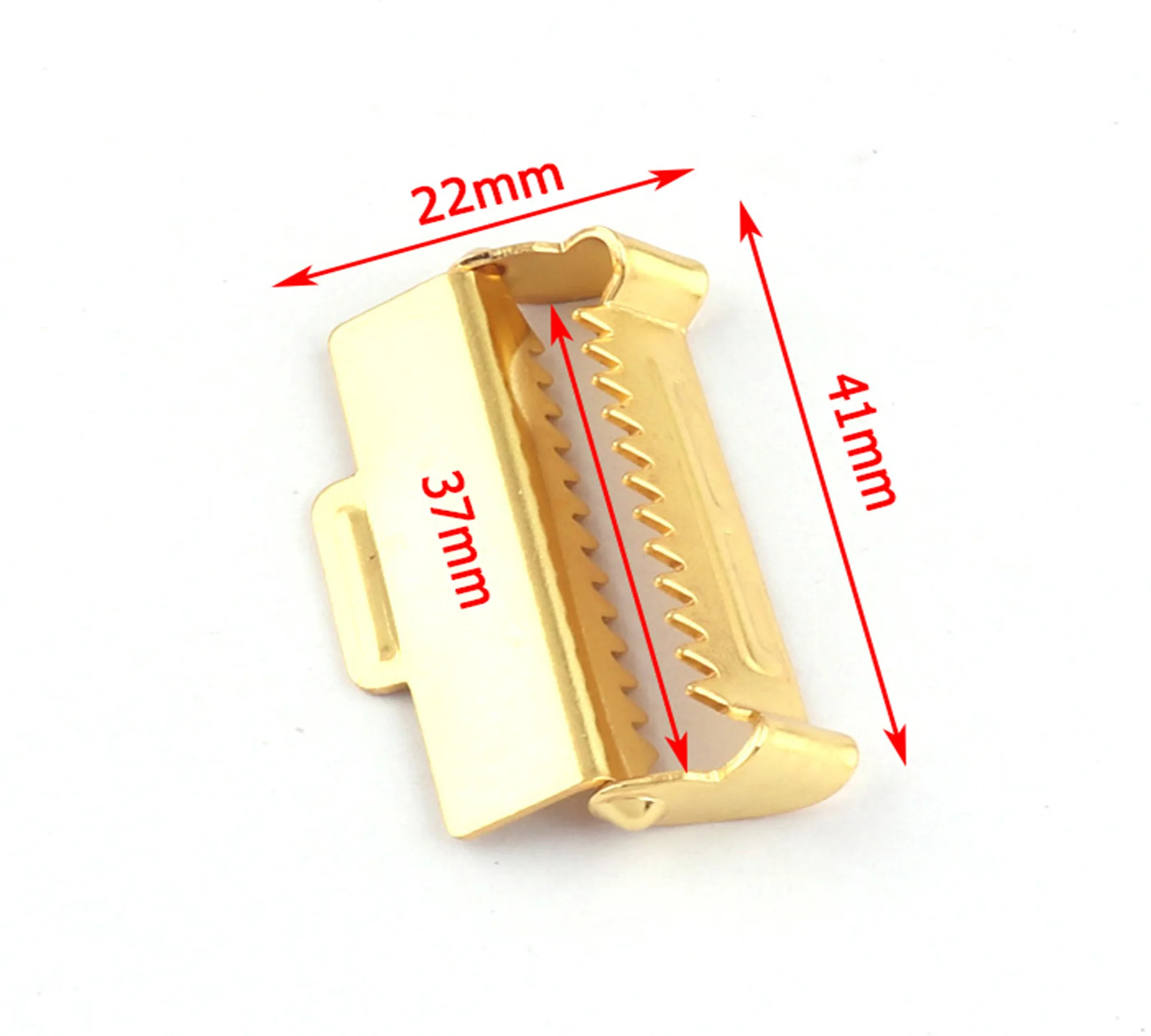골드 서스펜더 슬라이드 조절기, 1.5 인치 웨빙, 톱니가 있는 래칫 슬라이드, 38mm 스트랩 조절기, 서스펜더 클립, 도금 버클 슬라이드