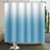 Solid Color Ombre Shower Curtain for Bathroom Gradient Textured Modern Abstract Elegant Chic Waterproof Shower Curtain With Hook 4