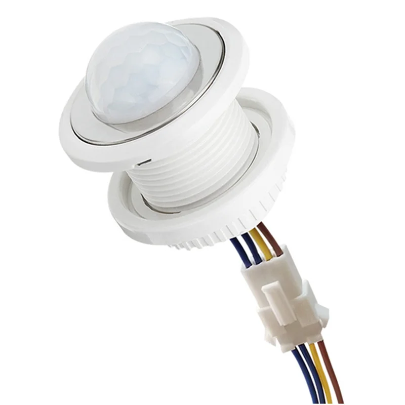 2Pcs 110-220V PIR Sensor Smart Detection Time Delay Adjustable Infrared Induction Detector