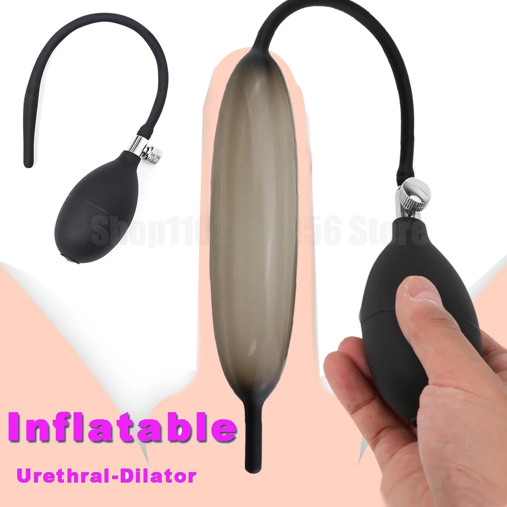 Bdsm Urethra Catheter Dilator Inflatable Expandable Horse Eye Stick Penis Plug Male Masturbator Trainer Prostate Massage Sex Toy silicone urethral dilator,urethral dilator
