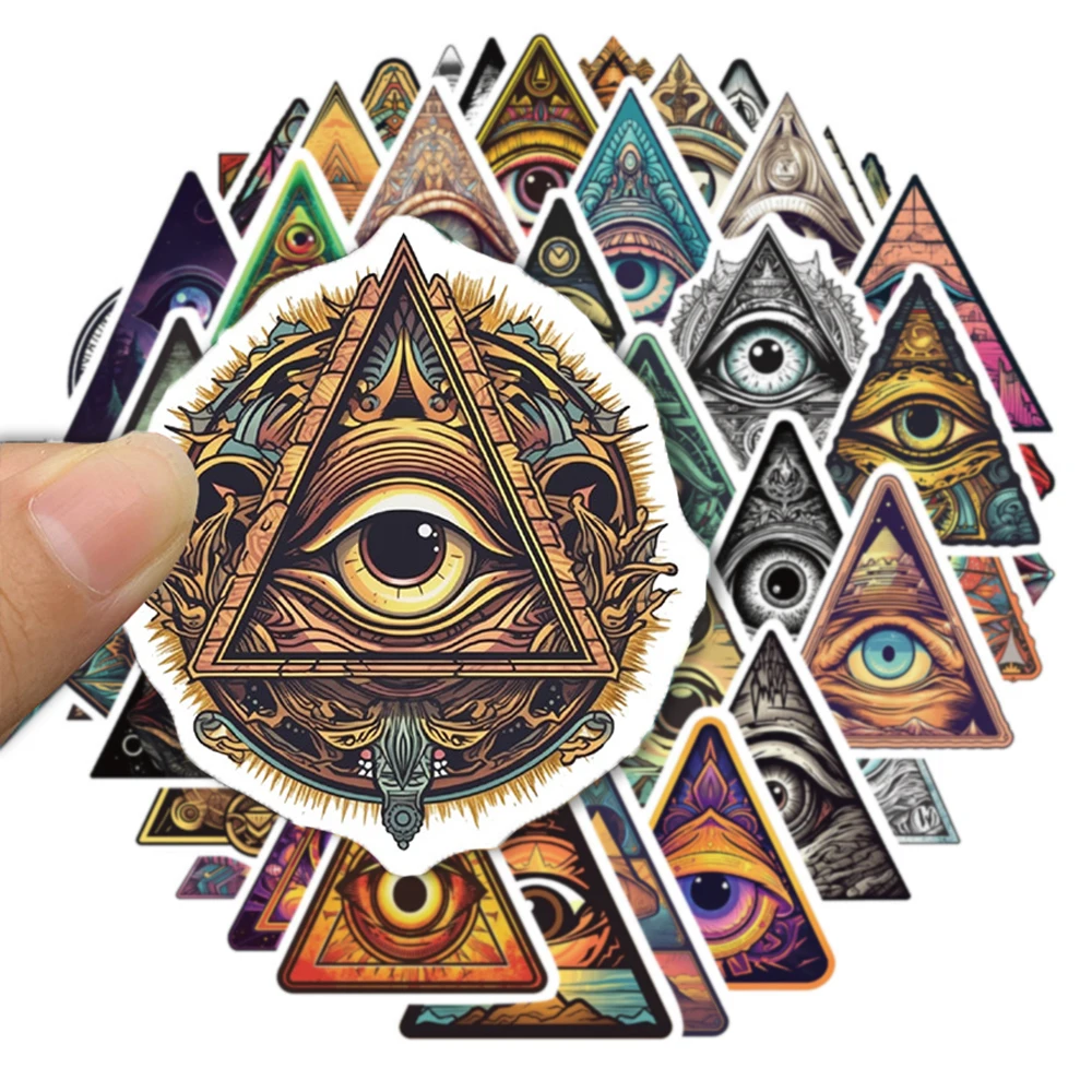

10/50Pcs Gothic Vintage Cool Eyes Varied Graffiti Stickers DIY Helmet Laptop Decoration Travel Luggage Phone Pencil Case Decals