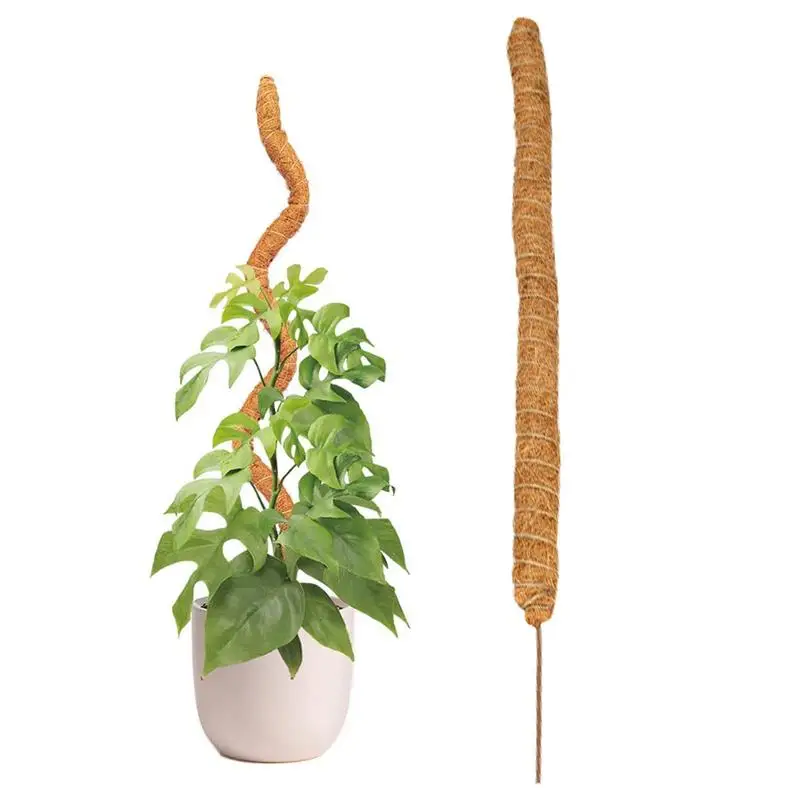 

Coco Coir Bendable Moss Pole Climbing Stakes Plant Support Extension For Monstera Plant Potted Plants Support Train Indoor