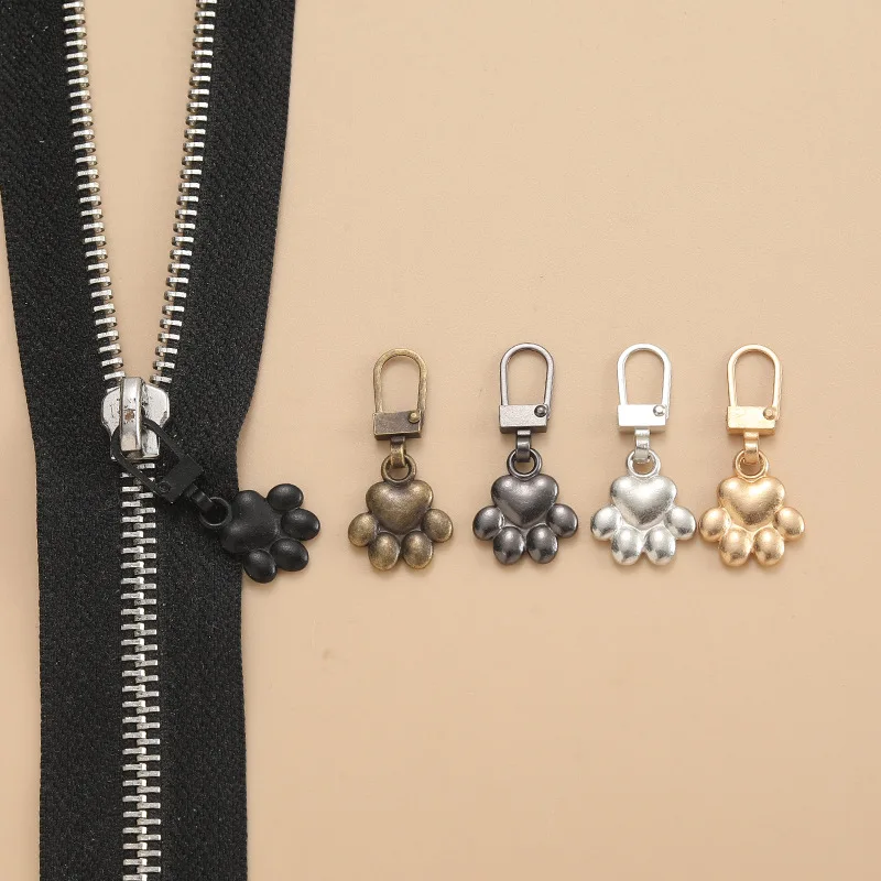 Detachable Zipper Sliders for Luggage Jackets Clothes Shoes and Boots-Easy Tool-Free Replacement Zipper Pulls 5Pcs