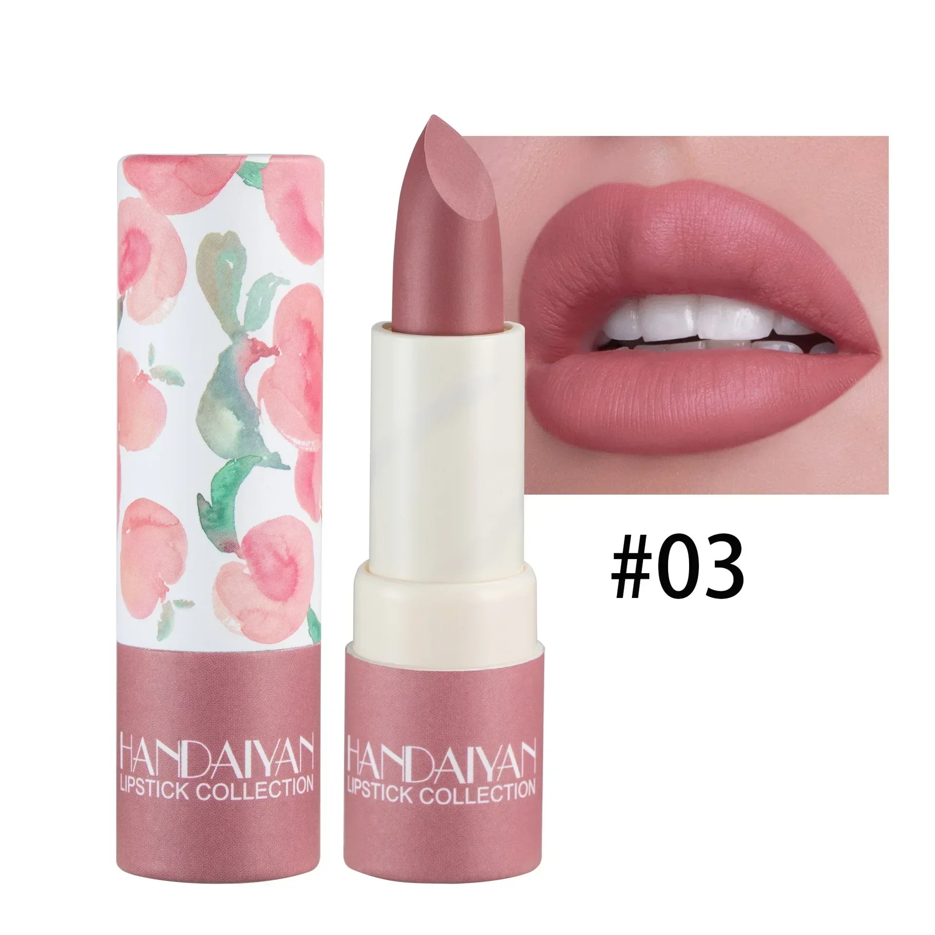 thumbnail image 1 of Rose Pink Nude Matte Velvet Lipstick Color Rendering Lasting Non-stick Cup Sexy Lipsticks Waterproof Beauty Lips Makeup Cosmetic, 1 of 5