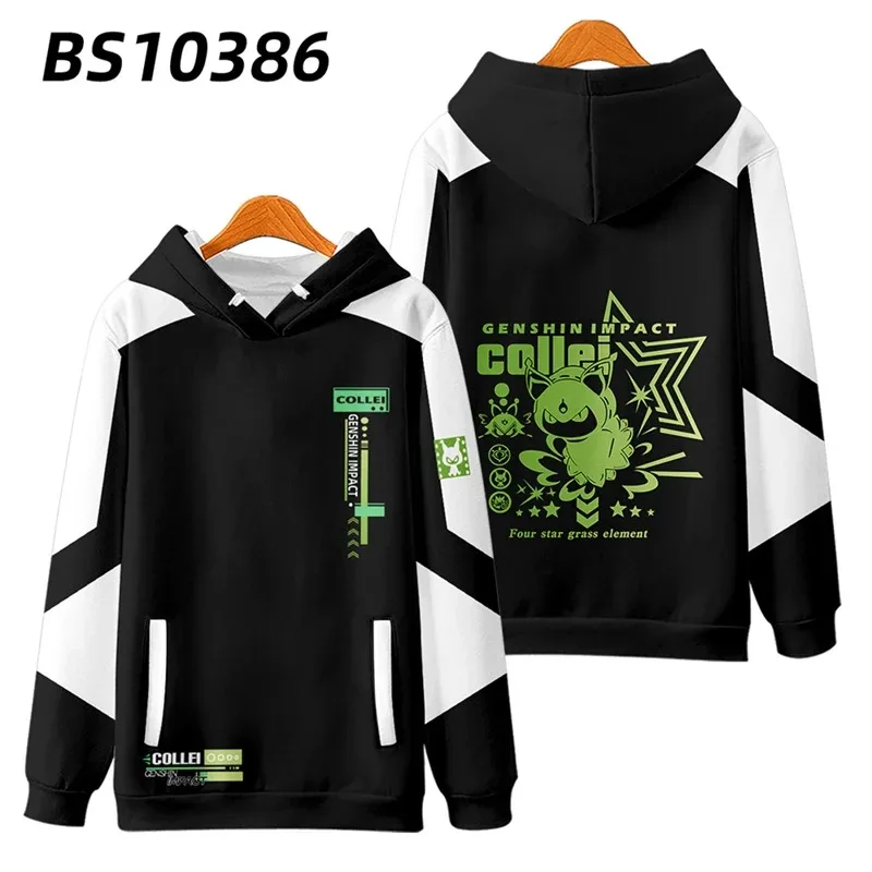 Anime Genshin Impact Nahida Cosplay Hoodie Women Men Harajuku Sweatshirt Streetwear Hip Hop Pullover Hooded Jacket Outerwear