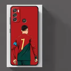 Football Star Numbers Soft Phone Case Cover - Edge 20 Pro (UUAZA01)