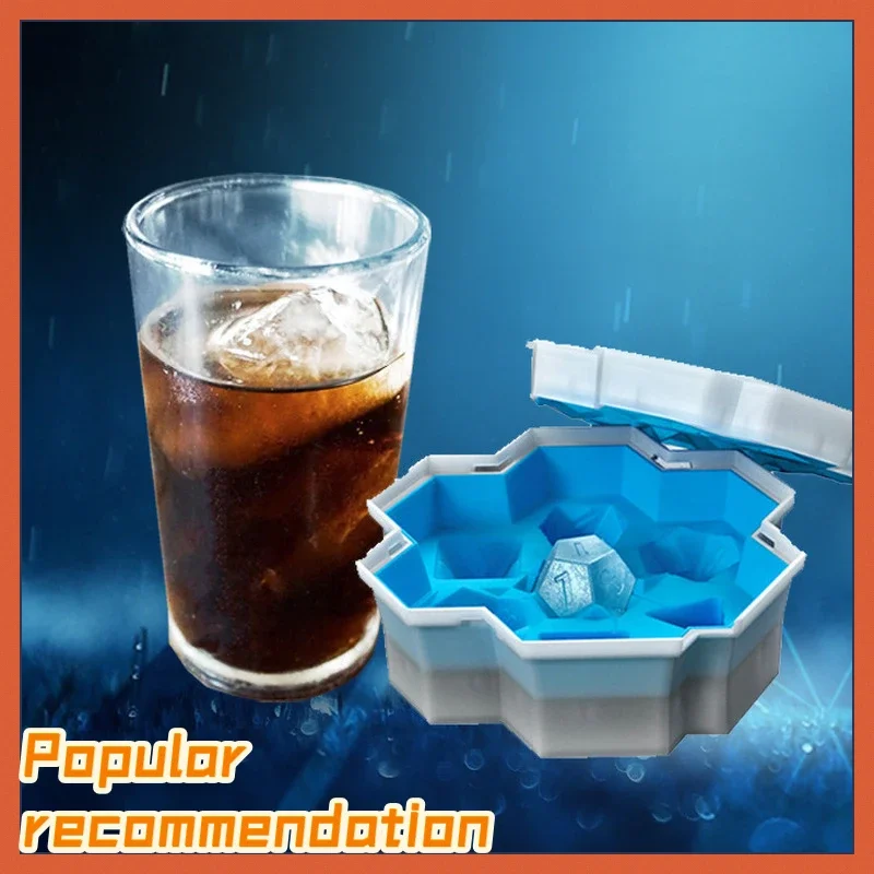 Ice Dice Ice Lattice Dice Dragon and Dungeon Sieve Cube Mold Bucket Game Tray Sieve Cube Mold Champagne