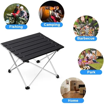 IHOME Outdoor Folding Aluminum Alloy Dining Table 2
