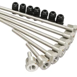 2 PCS 30-300mm Thermowell 304 Stainless Steel 1/2 BSP G Thread For Temperature Sensor Immersion Sleeve Pocket
