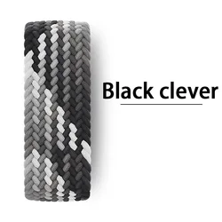 Braided Solo Loop Bracelet Strap for S (Black clever)