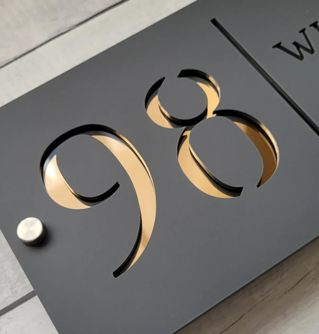 Acrylic Plaque Address Sign Residential House Nameplate Personalized Custom Laser Engraving house number signs door signs house wall plaques number plate