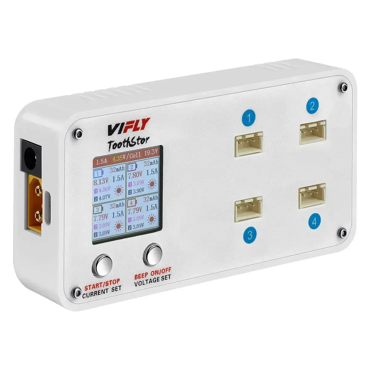 VIFLY ToothStor 4 Port 2S Balance Charger with Storage Mode