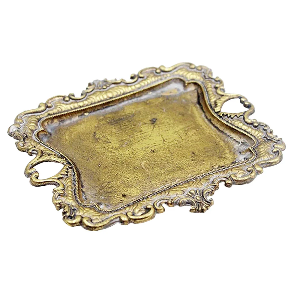 

Display Tray Jewellery Dish Jewelry Organizer Ring Holders for Trinket Storage Plate Alloy