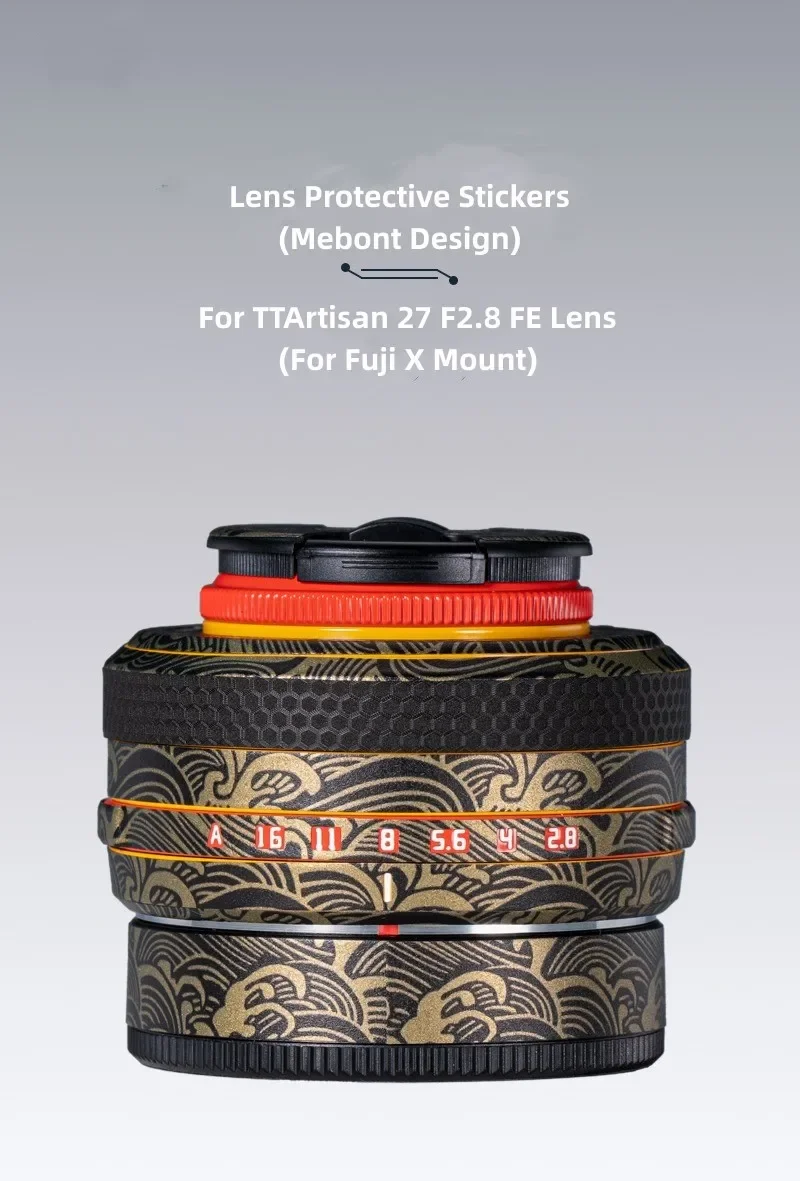 Decal Skin for TTArtisan 27 F2.8 X Lens Decal Skins 27mm 2.8 Lens Wrap Cover TTArtisan AF27 F2.8 Sticker Protector