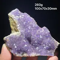 Fluorite naturelle 100% neuve, cluster de fluorite cubique violette du Guizhou, spécimen minéral, cluster de quartz cristallin, pierre de guérison, décoration pour la maison 3