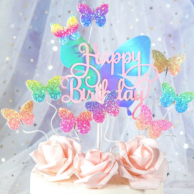 thumbnail: CHIHOLEN Taartdecoratie - 55 Stuks Bloemen & Vlinders