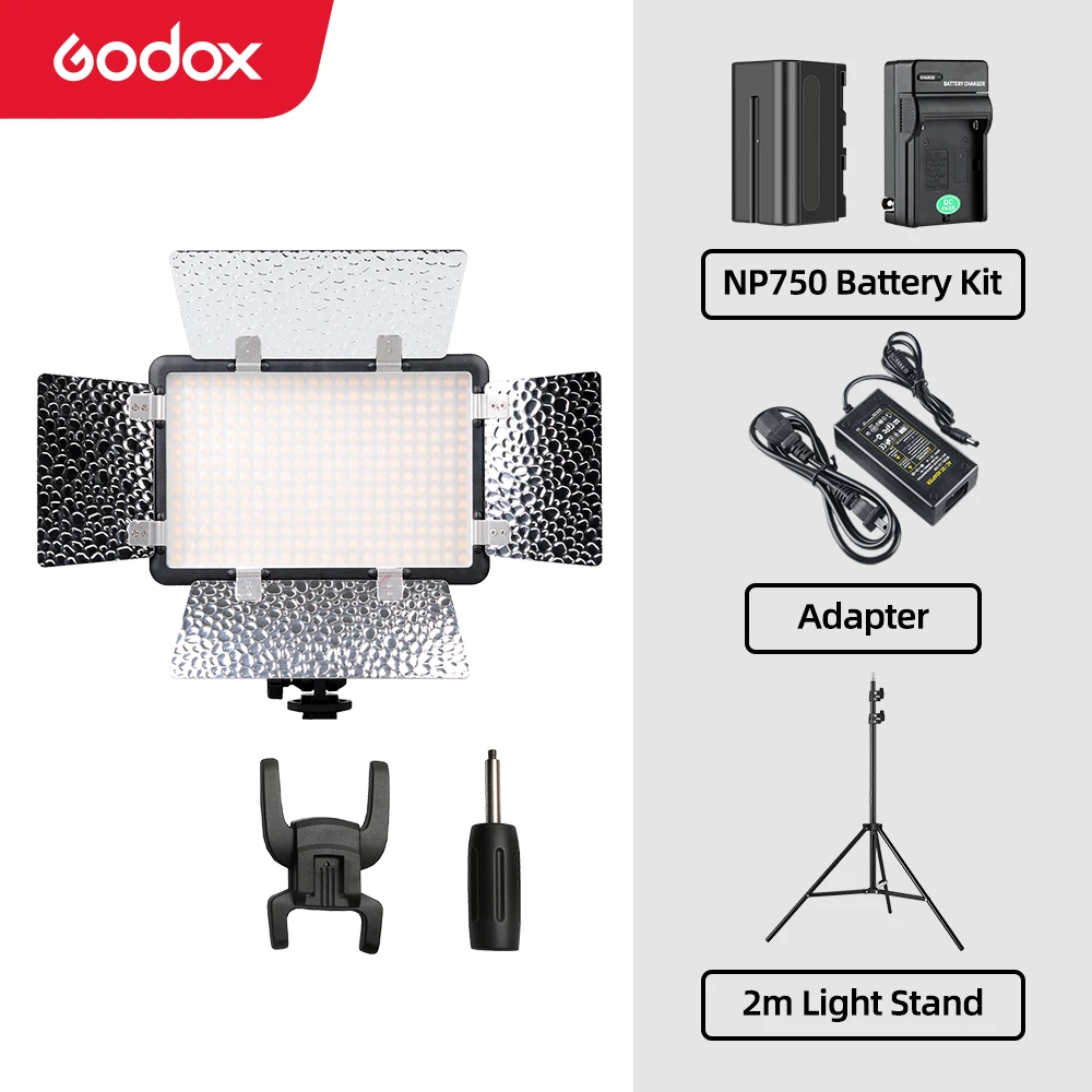 Godox Led308c Ii Led308 3300k5600k Led Video Light Lamp For Dv