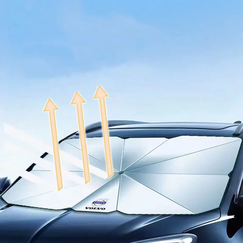 자동차 차양 우산 앞 유리창 자외선 방지 접이식 자외선 차단제 파라솔 볼보 xc60 xc90 v40 v60 v50 s60 자동차 액세서리