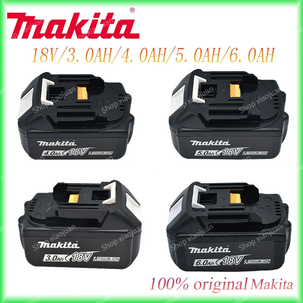 

100% Original 18V Makita 3.0/4.0/5.0/6.0Ah Rechargeable Power Tool Battery With LED Lithium-ion Battery BL1860B BL1830 BL1850