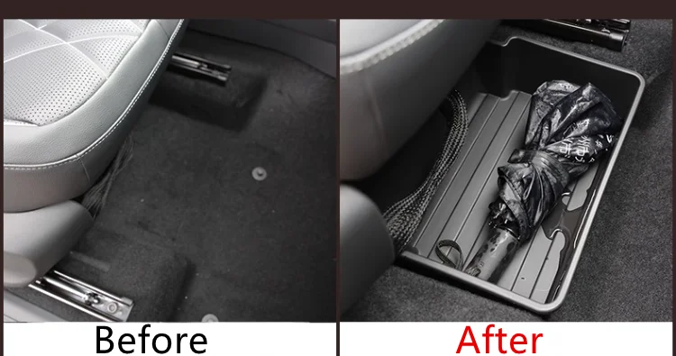 For VW Tiguan MK2 2023 Under Seat Storage Box Accessories Capacity New  Holder High Garbage Bin Organizer Case Drawer 2023 - AliExpress