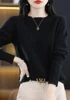 2023 New Cashmere Sweater Women O-Neck Pullover Autumn /winter Casual Knit Tops Solid Color  Cashmere Sweater Women 5