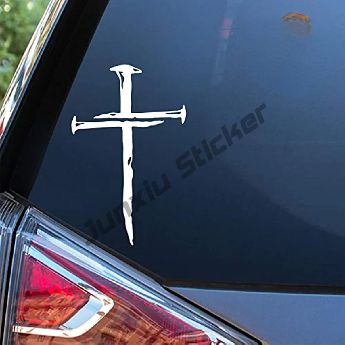 

Sunset Graphics & Decals Cross of Nails Decal Vinyl Car Sticker Cars Trucks Vans Walls Laptop Computer any clean smooth surface