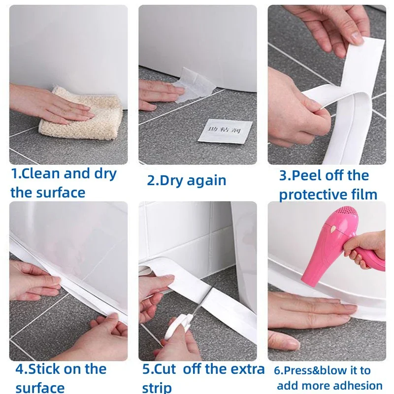 Self-Adhesive Waterproof Caulk and Sealant Tape
